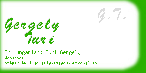 gergely turi business card